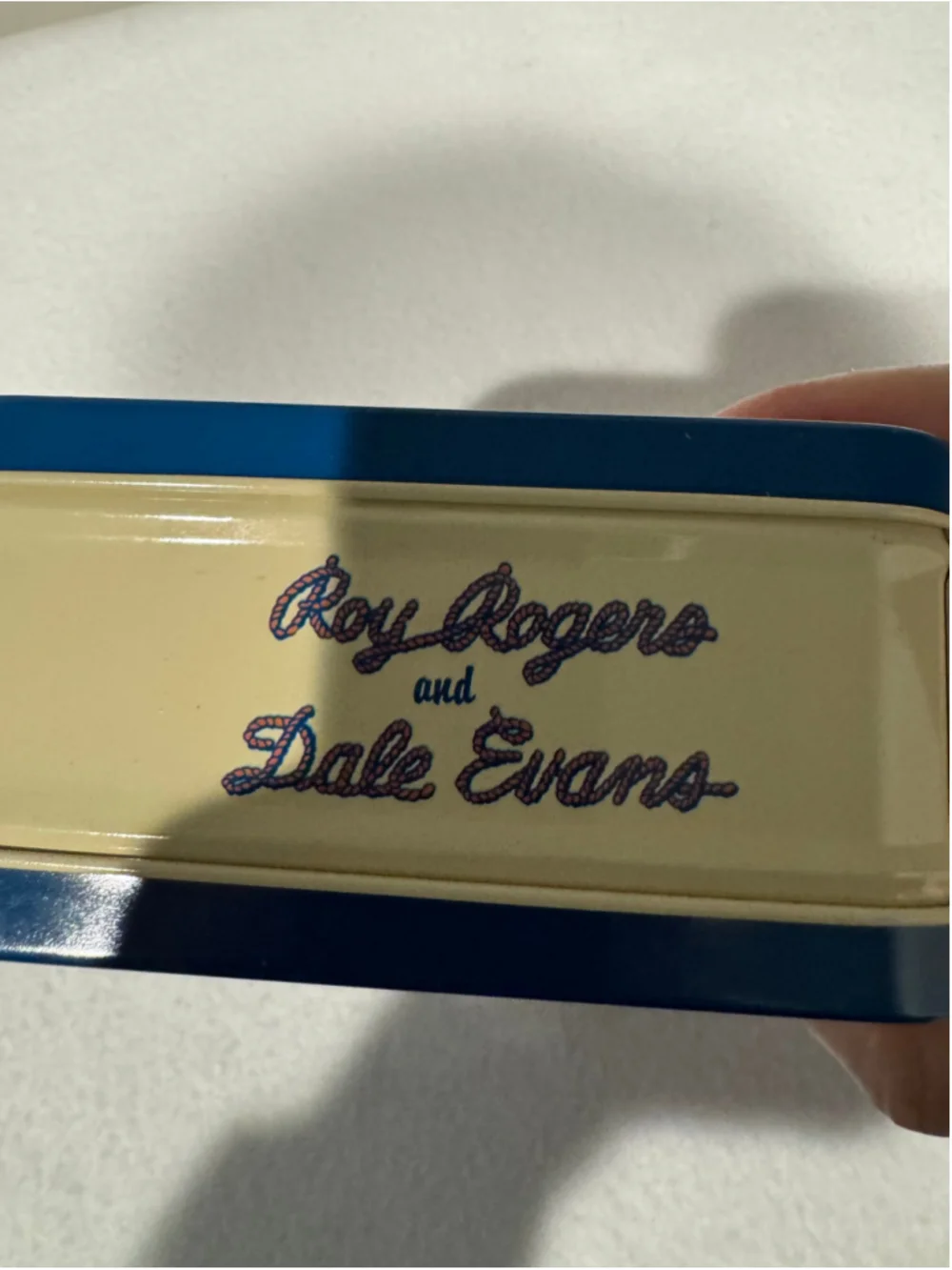 Men's Fossil Roy Rogers & Dale Evans Photo Bolo Tie, Collector Tin Box